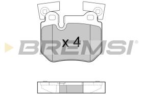 BREMSI BP3473 - B. PADS BMW