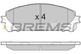 BREMSI BP3481 - B. PADS TOYOTA, LEXUS