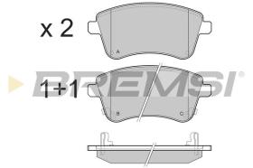 BREMSI BP3486 - B. PADS KIA, HYUNDAI