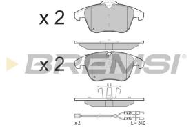 BREMSI BP3487 - B. PADS PEUGEOT, CITROEN