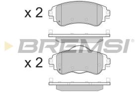 BREMSI BP3491 - B. PADS CITROEN