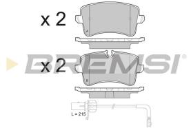 BREMSI BP3493 - B. PADS AUDI, PORSCHE