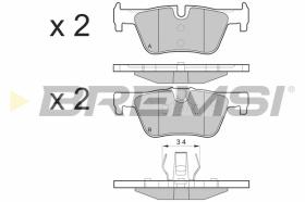 BREMSI BP3494 - B. PADS BMW, MBK MOTORCYCLES