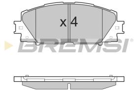 BREMSI BP3498 - B. PADS TOYOTA, LEXUS