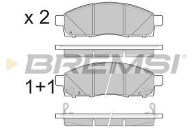 BREMSI BP3501 - B. PADS NISSAN