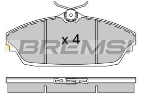BREMSI BP3505 - B. PADS TATA