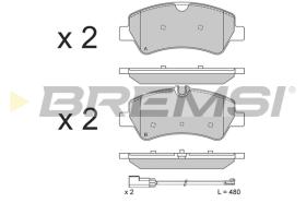 BREMSI BP3526 - B. PADS FORD