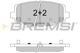 BREMSI BP3544 - B. PADS FIAT, VW, LANCIA, CHRYSLER