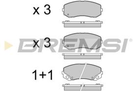 BREMSI BP3551 - B. PADS MITSUBISHI CANTER 2012