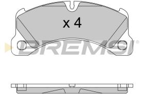 BREMSI BP3552 - B. PADS PORSCHE