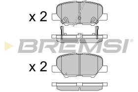 BREMSI BP3555 - B. PADS PEUGEOT, CITROEN, MAZDA