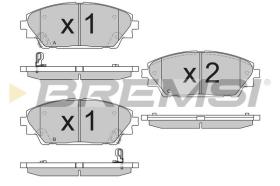 BREMSI BP3556 - B. PADS MAZDA