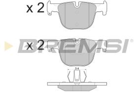 BREMSI BP3558 - B. PADS BMW