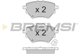 BREMSI BP3561 - B. PADS OPEL, PEUGEOT, CITROEN