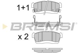 BREMSI BP3575 - B. PADS SUBARU, DAIHATSU