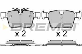 BREMSI BP3664 - B. PADS JAGUAR, VOLVO, LAND ROVER