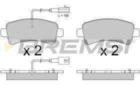 BREMSI BP3681 - B. PADS FIAT, PEUGEOT, CITROEN