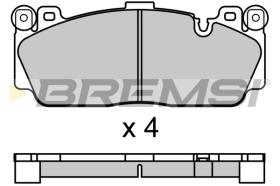 BREMSI BP3691 - B. PADS BMW