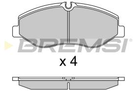 BREMSI BP3733 - B. PADS MERCEDES-BENZ
