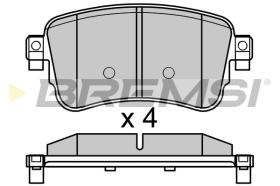 BREMSI BP3753 - B. PADS OPEL, PEUGEOT, CITROEN, TOYOTA