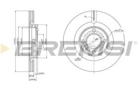BREMSI CD6339V - B. DISC FRONT DIA.280 VENT. SEAT IBIZA