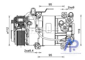 ORIGINAL AUTOPARTS AAC-00290 - ALTERNADOR PACCAR 170A